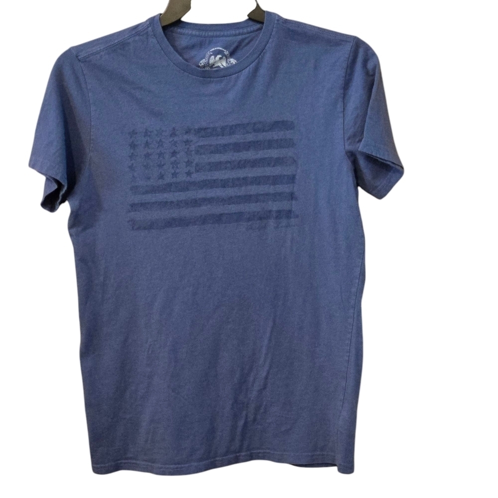 90s Polo Jeans Co Ralph Lauren Men's Blue Flag T-Shirt Size S Made in Honduras